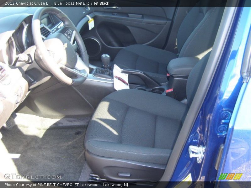 Blue Topaz Metallic / Jet Black 2012 Chevrolet Cruze LT