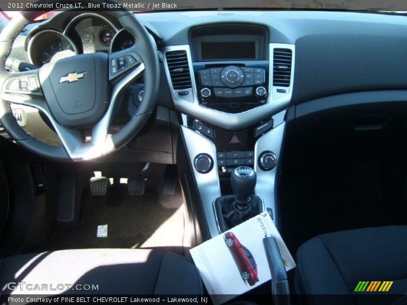 Blue Topaz Metallic / Jet Black 2012 Chevrolet Cruze LT