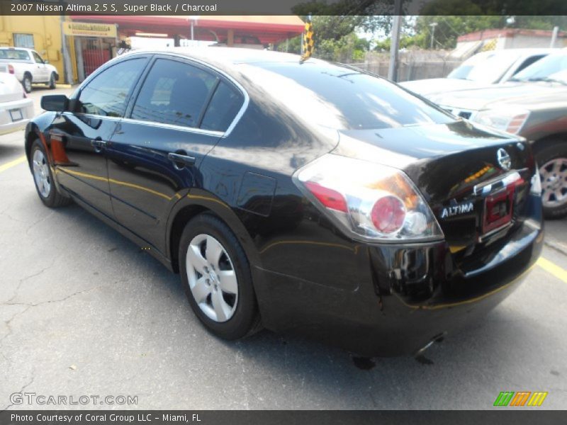 Super Black / Charcoal 2007 Nissan Altima 2.5 S