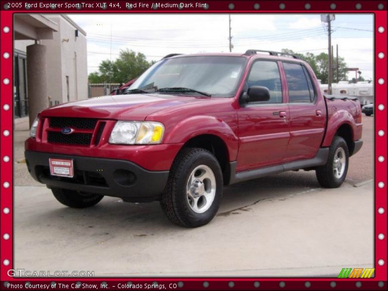 Red Fire / Medium Dark Flint 2005 Ford Explorer Sport Trac XLT 4x4