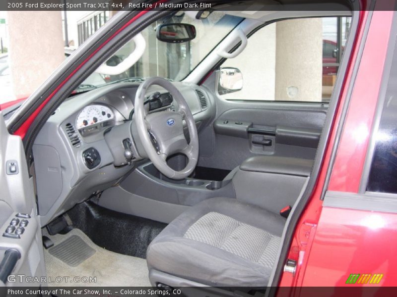 Red Fire / Medium Dark Flint 2005 Ford Explorer Sport Trac XLT 4x4