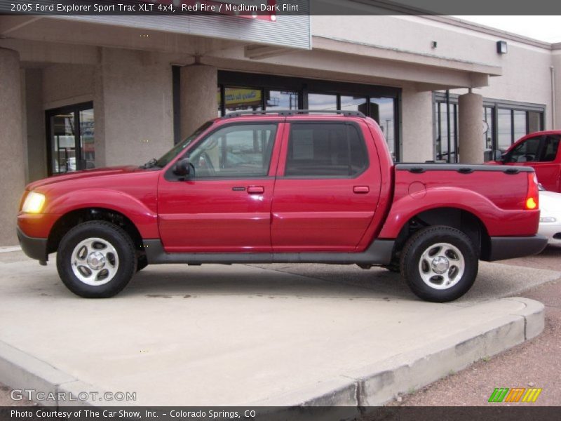 Red Fire / Medium Dark Flint 2005 Ford Explorer Sport Trac XLT 4x4