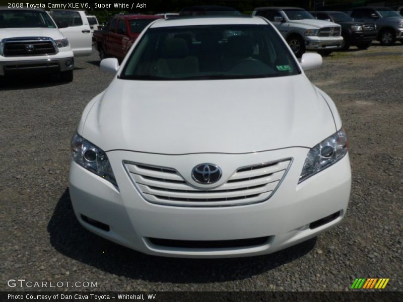 Super White / Ash 2008 Toyota Camry XLE V6