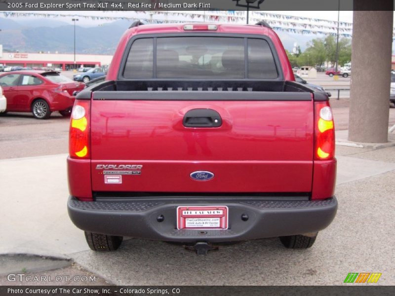 Red Fire / Medium Dark Flint 2005 Ford Explorer Sport Trac XLT 4x4