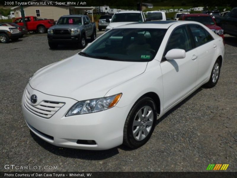 Super White / Ash 2008 Toyota Camry XLE V6