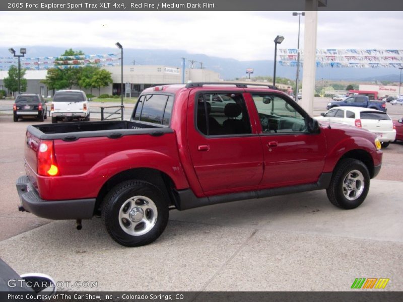 Red Fire / Medium Dark Flint 2005 Ford Explorer Sport Trac XLT 4x4