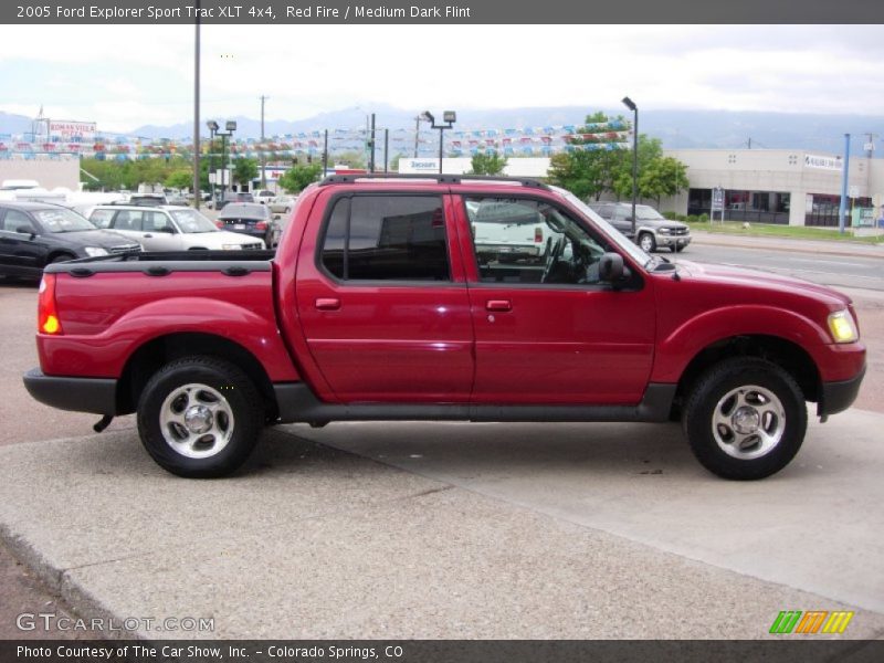 Red Fire / Medium Dark Flint 2005 Ford Explorer Sport Trac XLT 4x4