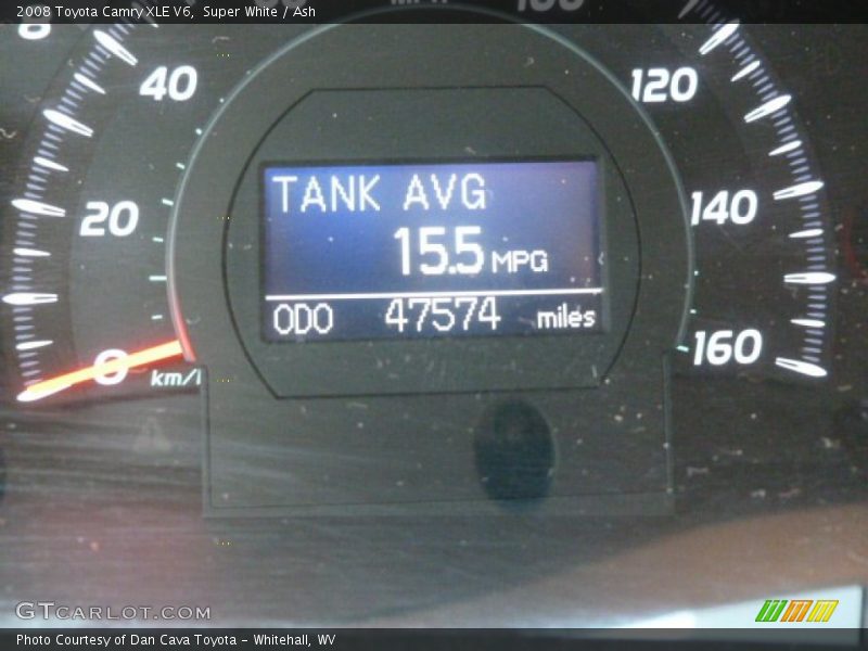 Super White / Ash 2008 Toyota Camry XLE V6
