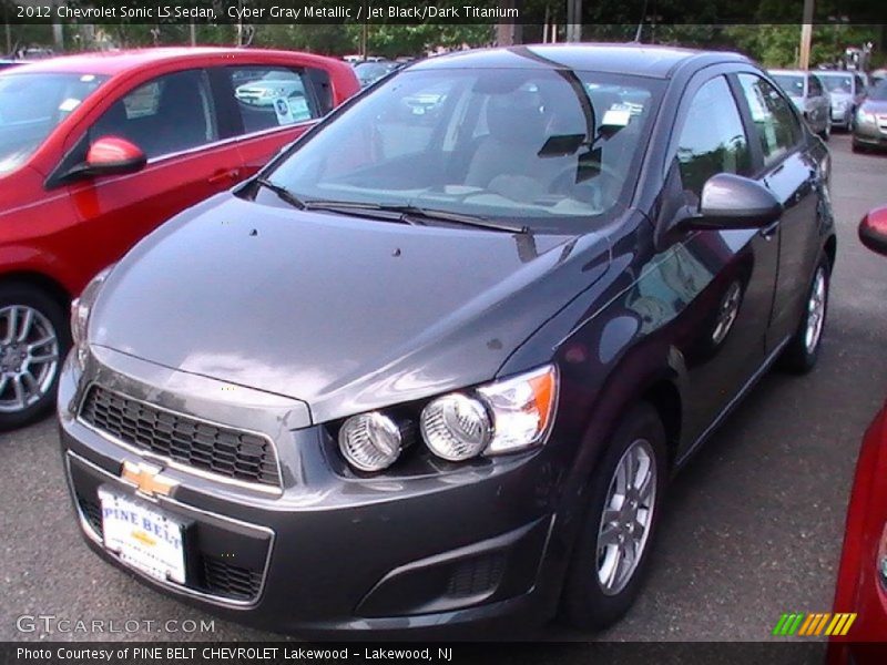 Cyber Gray Metallic / Jet Black/Dark Titanium 2012 Chevrolet Sonic LS Sedan