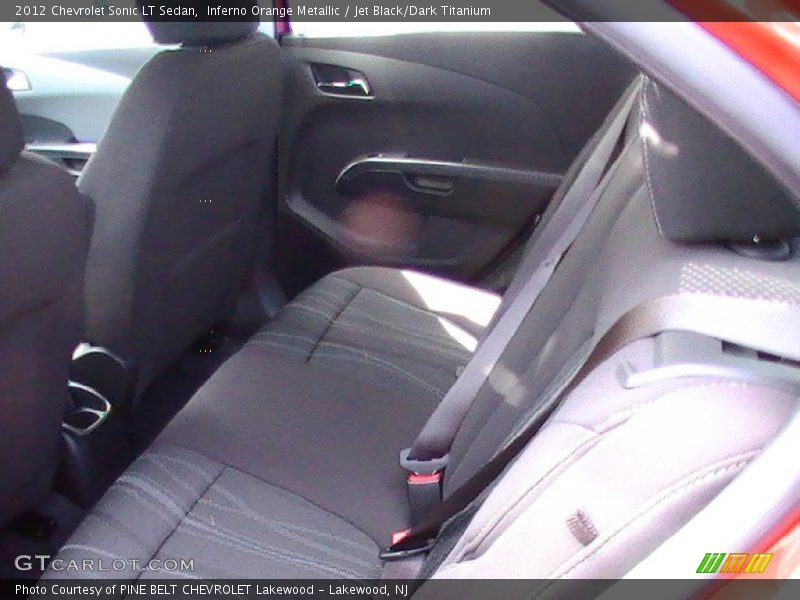 Inferno Orange Metallic / Jet Black/Dark Titanium 2012 Chevrolet Sonic LT Sedan