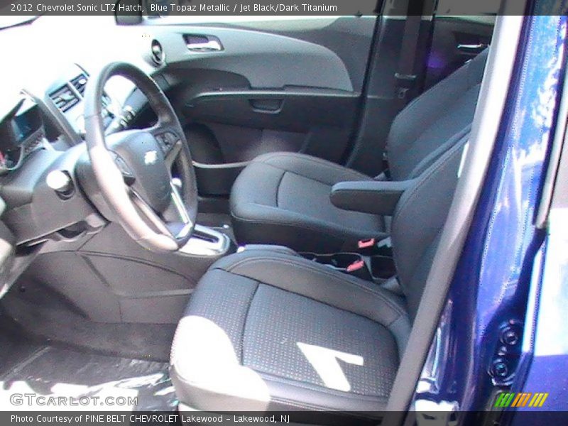 Blue Topaz Metallic / Jet Black/Dark Titanium 2012 Chevrolet Sonic LTZ Hatch