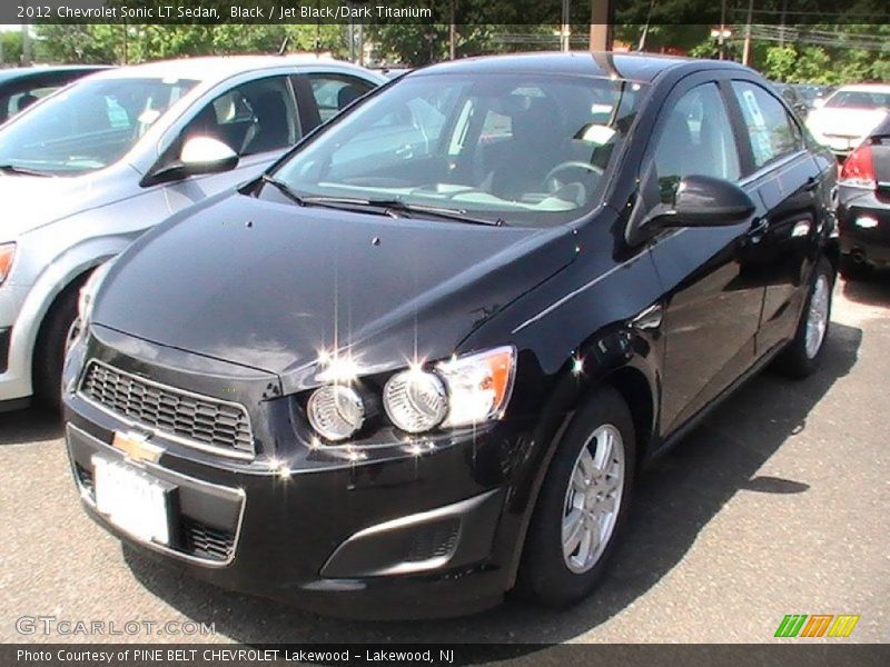 Black / Jet Black/Dark Titanium 2012 Chevrolet Sonic LT Sedan