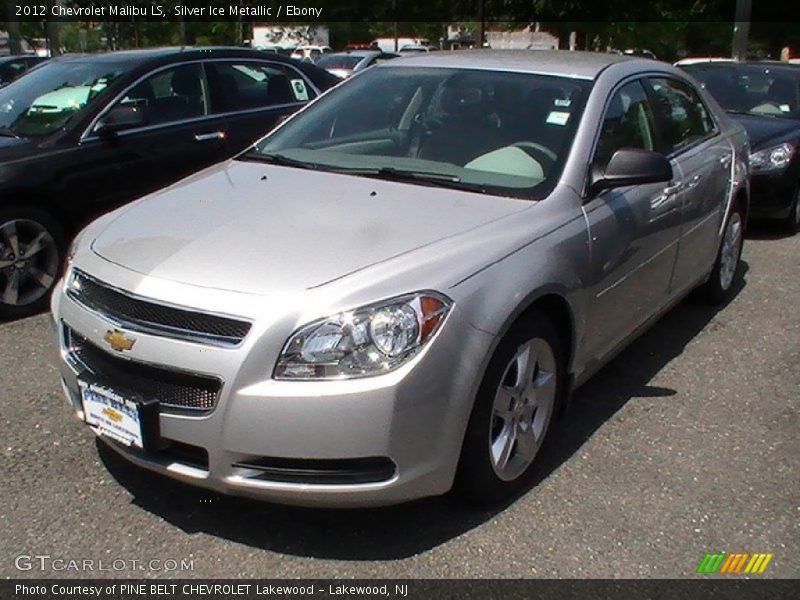 Silver Ice Metallic / Ebony 2012 Chevrolet Malibu LS