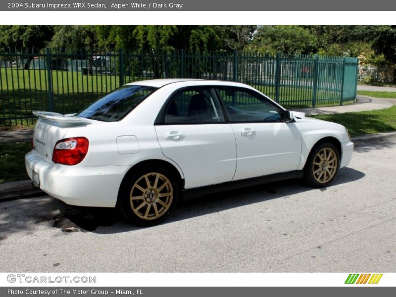 Aspen White / Dark Gray 2004 Subaru Impreza WRX Sedan