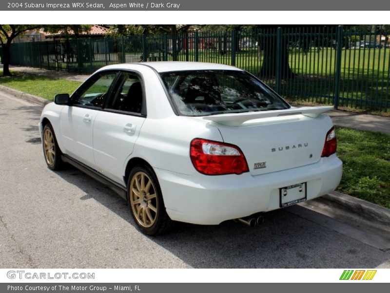 Aspen White / Dark Gray 2004 Subaru Impreza WRX Sedan