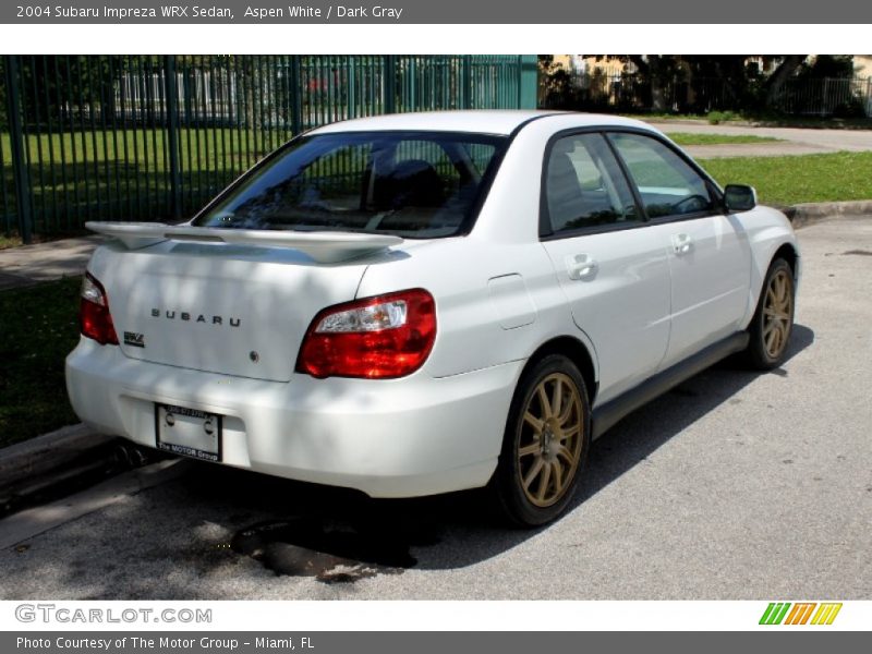 Aspen White / Dark Gray 2004 Subaru Impreza WRX Sedan