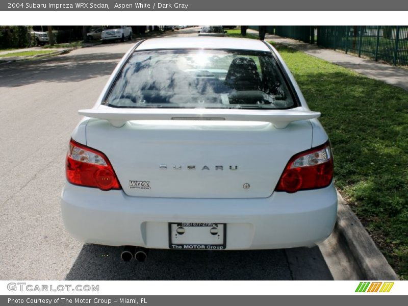 Aspen White / Dark Gray 2004 Subaru Impreza WRX Sedan