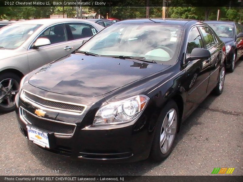 Black Granite Metallic / Ebony 2012 Chevrolet Malibu LS