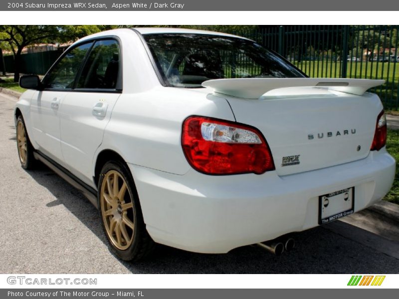 Aspen White / Dark Gray 2004 Subaru Impreza WRX Sedan
