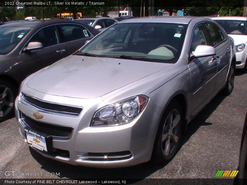 Silver Ice Metallic / Titanium 2012 Chevrolet Malibu LT