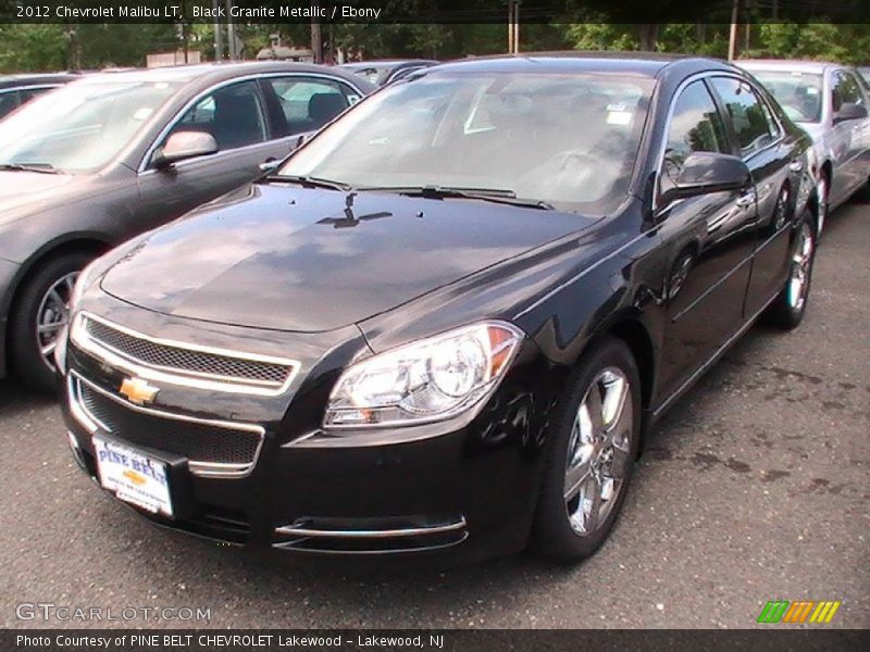 Black Granite Metallic / Ebony 2012 Chevrolet Malibu LT