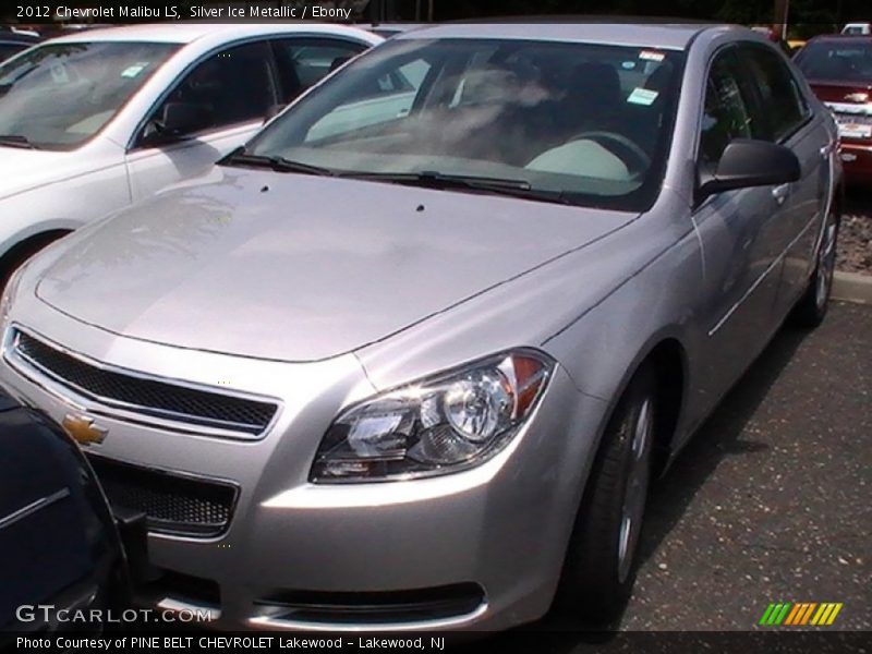 Silver Ice Metallic / Ebony 2012 Chevrolet Malibu LS