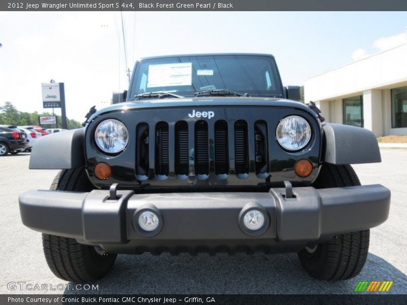 Black Forest Green Pearl / Black 2012 Jeep Wrangler Unlimited Sport S 4x4