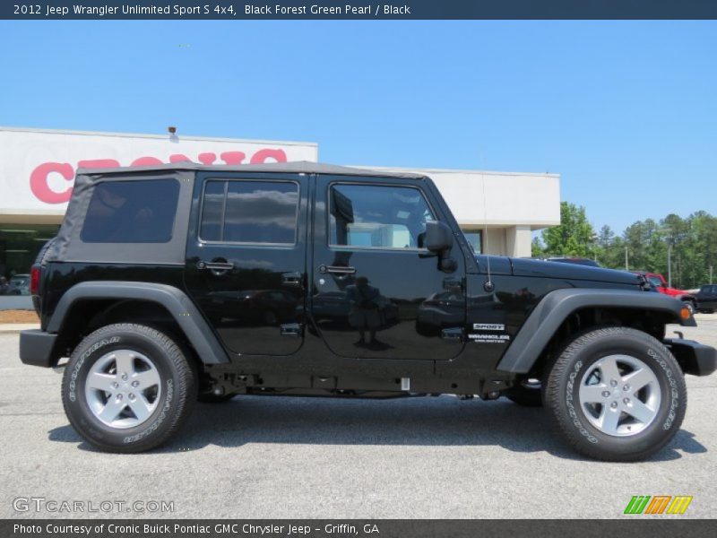 Black Forest Green Pearl / Black 2012 Jeep Wrangler Unlimited Sport S 4x4