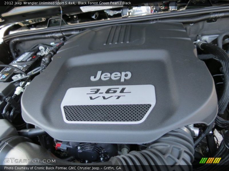 Black Forest Green Pearl / Black 2012 Jeep Wrangler Unlimited Sport S 4x4