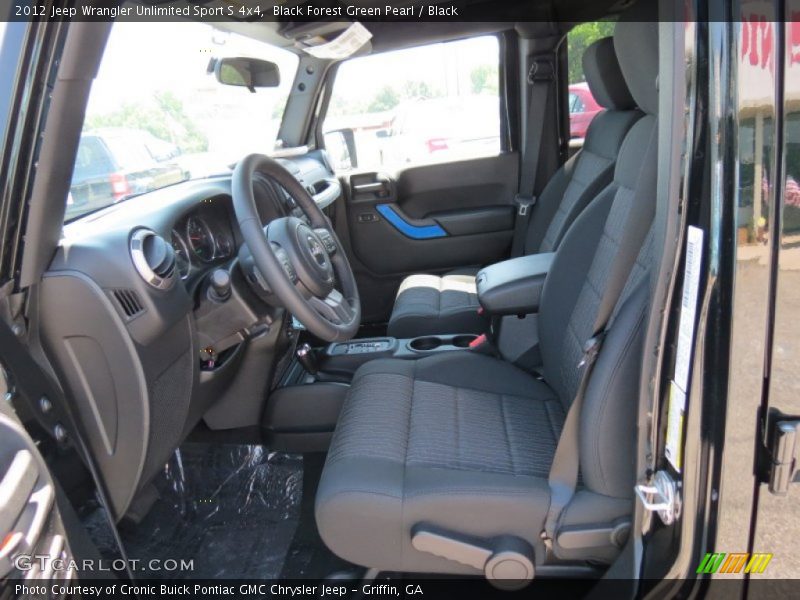 Black Forest Green Pearl / Black 2012 Jeep Wrangler Unlimited Sport S 4x4