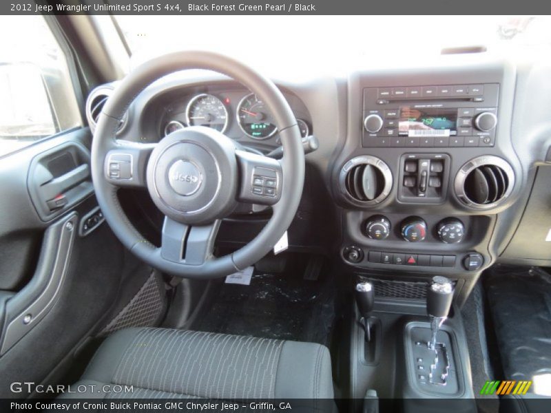 Black Forest Green Pearl / Black 2012 Jeep Wrangler Unlimited Sport S 4x4