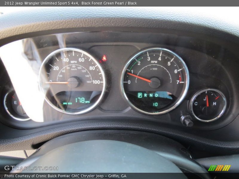 Black Forest Green Pearl / Black 2012 Jeep Wrangler Unlimited Sport S 4x4