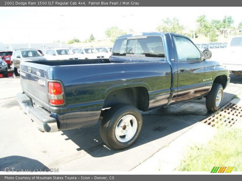 Patriot Blue Pearl / Mist Gray 2001 Dodge Ram 1500 SLT Regular Cab 4x4
