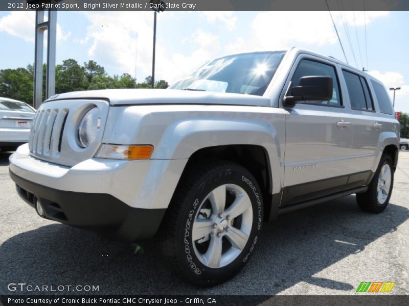 Bright Silver Metallic / Dark Slate Gray 2012 Jeep Patriot Sport