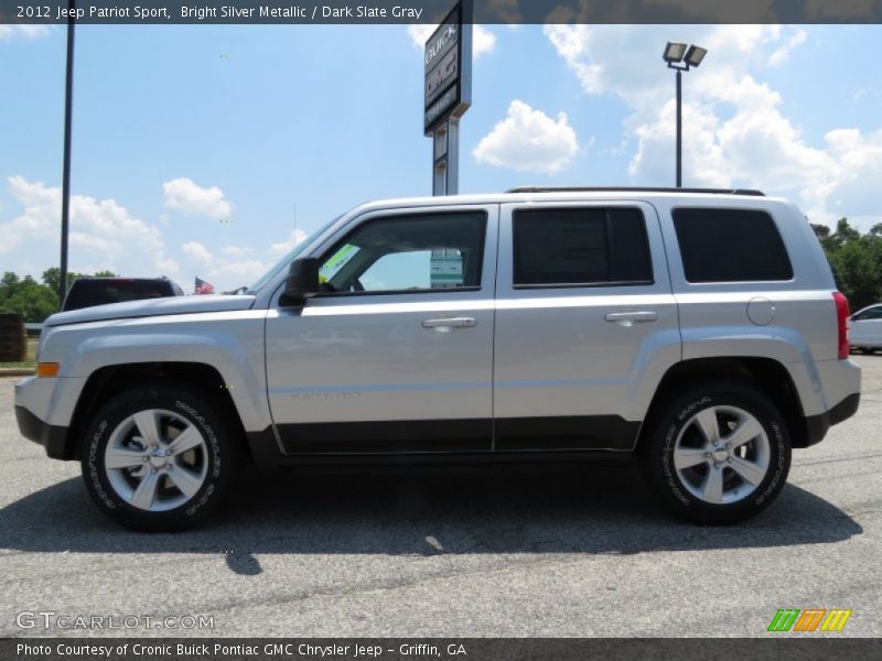 Bright Silver Metallic / Dark Slate Gray 2012 Jeep Patriot Sport