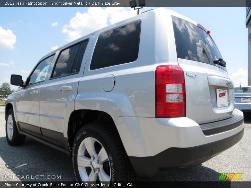 Bright Silver Metallic / Dark Slate Gray 2012 Jeep Patriot Sport