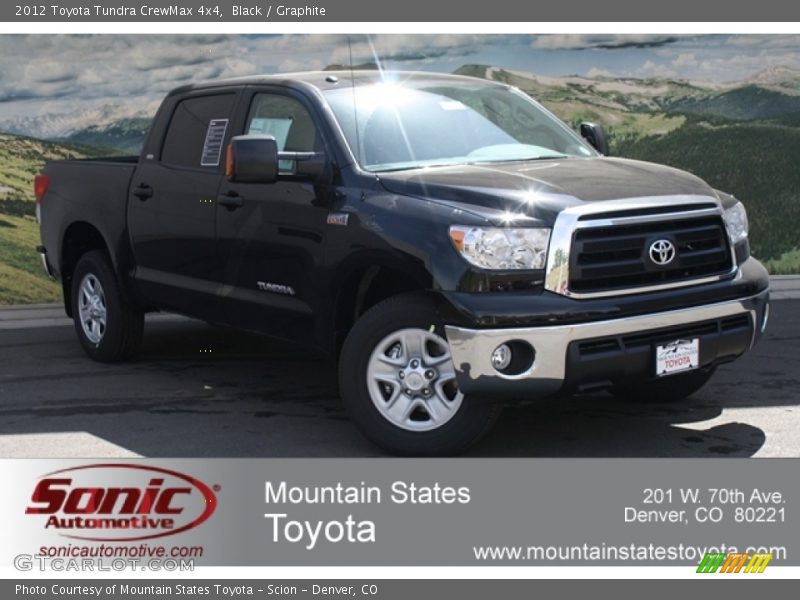 Black / Graphite 2012 Toyota Tundra CrewMax 4x4