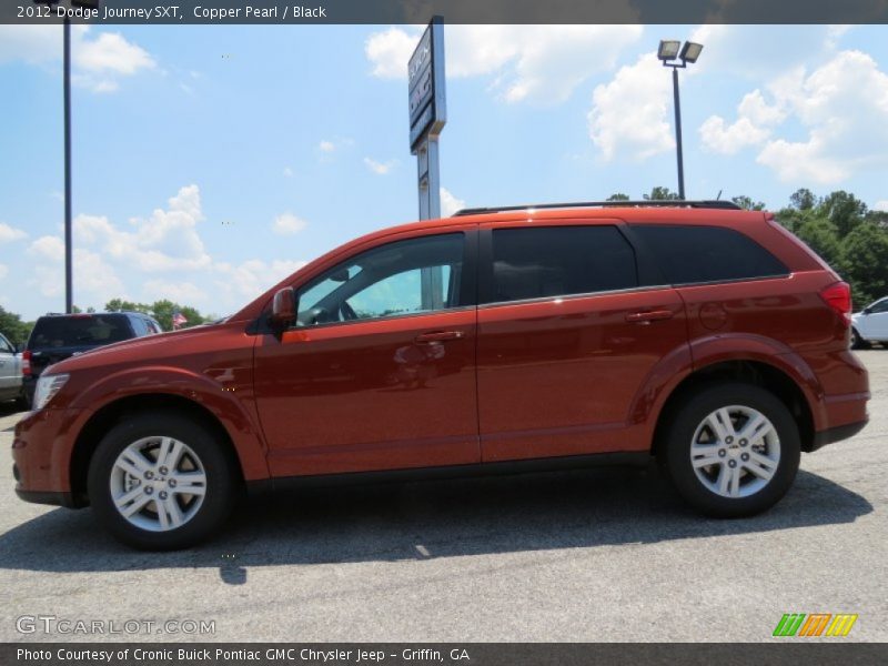 Copper Pearl / Black 2012 Dodge Journey SXT