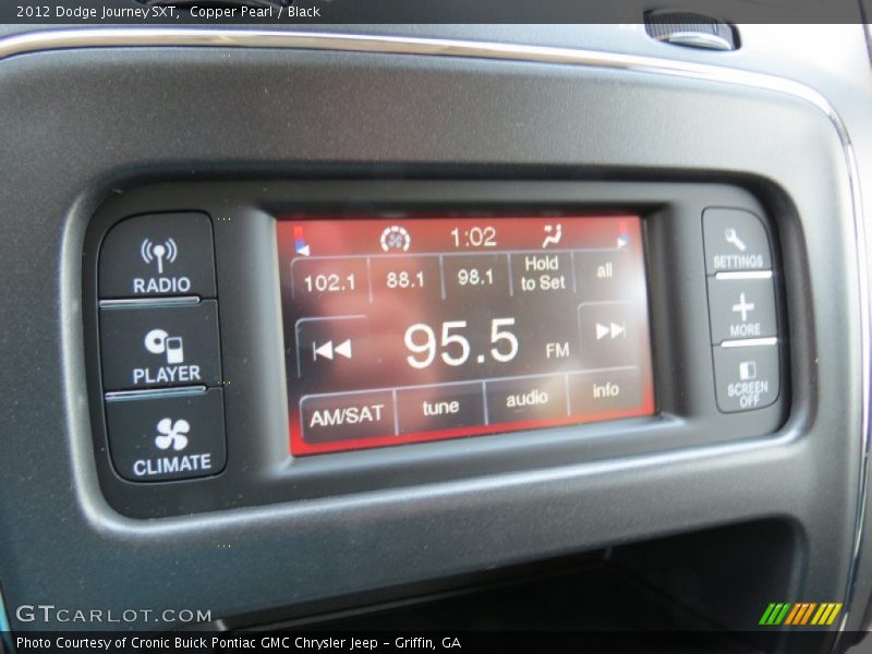 Copper Pearl / Black 2012 Dodge Journey SXT