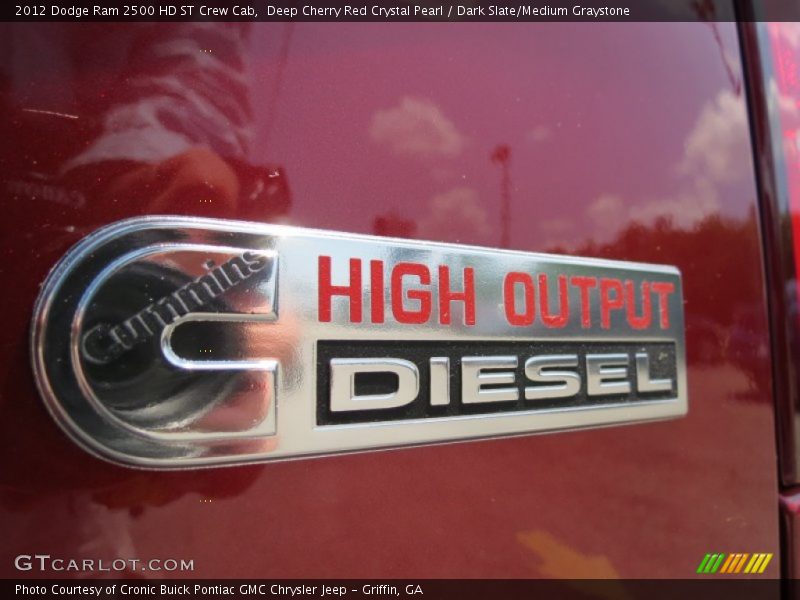 Deep Cherry Red Crystal Pearl / Dark Slate/Medium Graystone 2012 Dodge Ram 2500 HD ST Crew Cab
