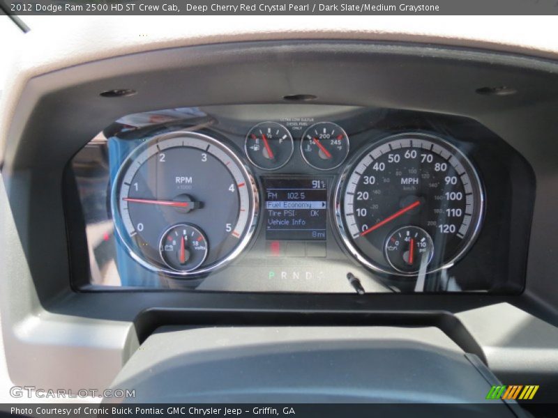 Deep Cherry Red Crystal Pearl / Dark Slate/Medium Graystone 2012 Dodge Ram 2500 HD ST Crew Cab
