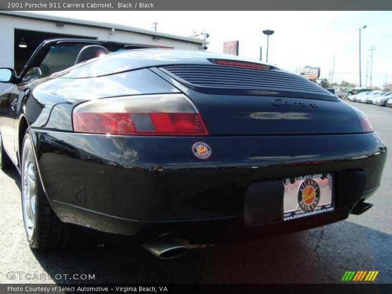 Black / Black 2001 Porsche 911 Carrera Cabriolet