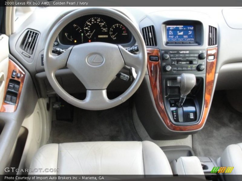 Golden Pearl / Ivory 2000 Lexus RX 300 AWD