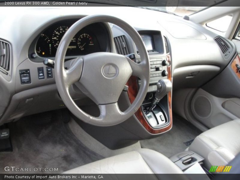 Golden Pearl / Ivory 2000 Lexus RX 300 AWD