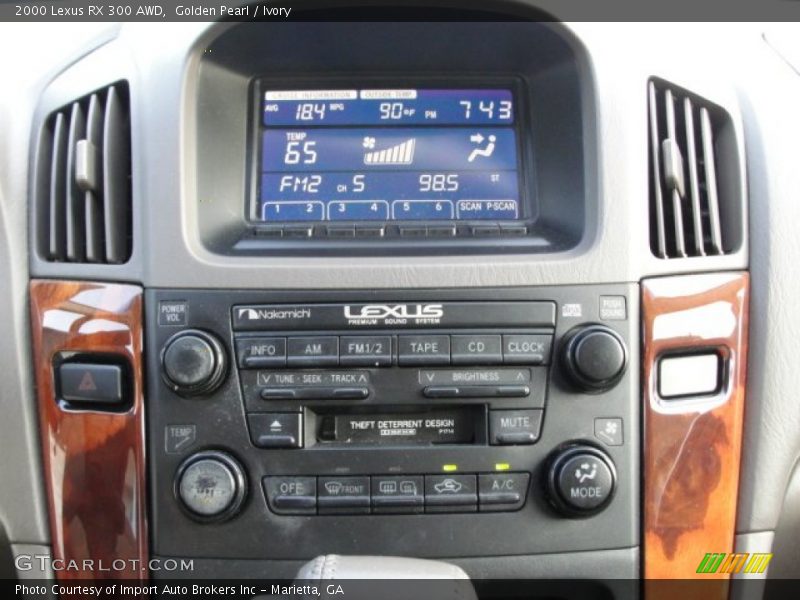 Golden Pearl / Ivory 2000 Lexus RX 300 AWD