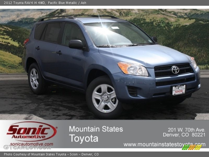 Pacific Blue Metallic / Ash 2012 Toyota RAV4 I4 4WD