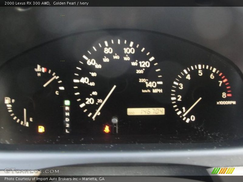 Golden Pearl / Ivory 2000 Lexus RX 300 AWD