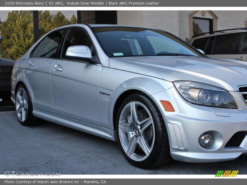 Iridium Silver Metallic / Black AMG Premium Leather 2009 Mercedes-Benz C 63 AMG