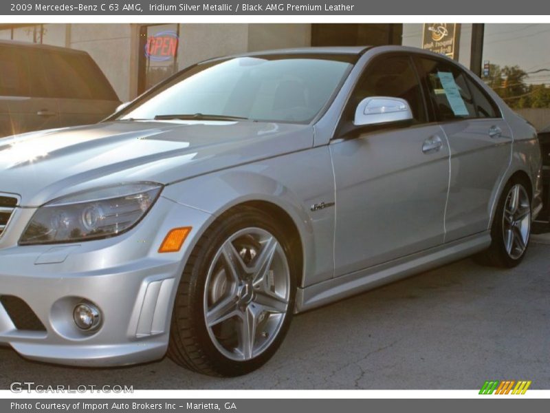 Iridium Silver Metallic / Black AMG Premium Leather 2009 Mercedes-Benz C 63 AMG