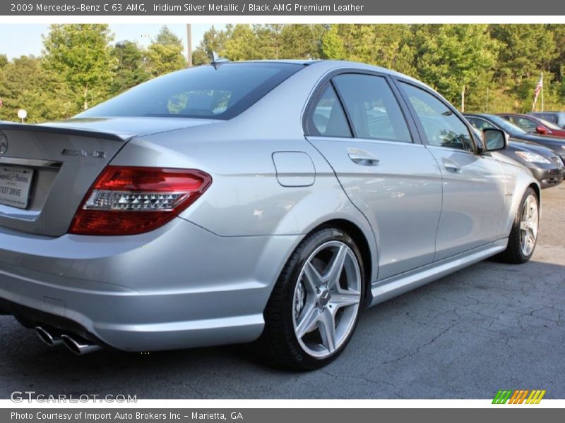 Iridium Silver Metallic / Black AMG Premium Leather 2009 Mercedes-Benz C 63 AMG